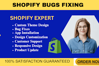 be your shopify liquid developer shopify custom coding developer bug fix expert