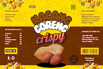design simple food packaging using canva