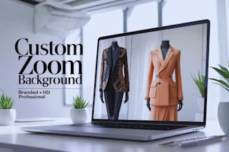 design your custom virtual zoom background for meetings and branding