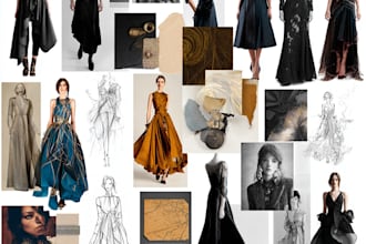 design unique fashion research mood boards for you