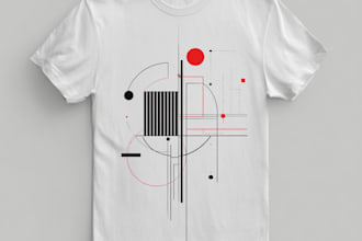 create a minimalist t shirt design for your brand