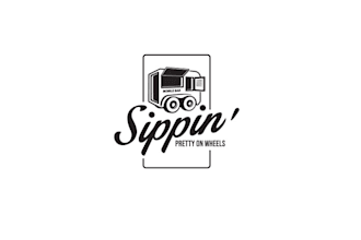 design horse trailer mobile bar business logo