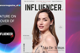 feature you on cover of influencer magazine UK