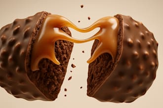 create realistic 3d food models for ads, packaging, menus, animation, and more