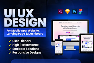 do UI UX design for mobile app and website UI UX design in figma prototype