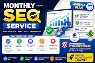 monthly off page SEO through trusted whitehat dofollow links