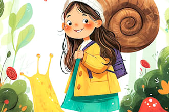 illustrate children story book illustration watercolor