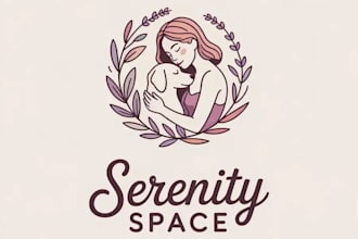 do animal therapy counselling support serenity space logo