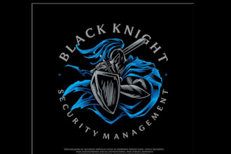design high quality knight warrior, dog, squrrel vintage logo for you