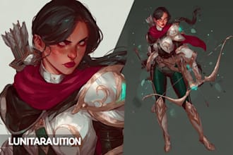 do character art, dnd, and game art