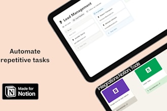 deliver a customized notion workspace, notion automation