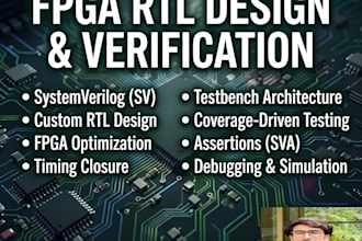 do custom rtl design and systemverilog verification
