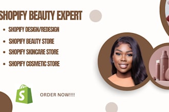design a stunning shopify skincare or beauty website