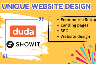 design showit website, duda website design, showit, duda blog, duda online store