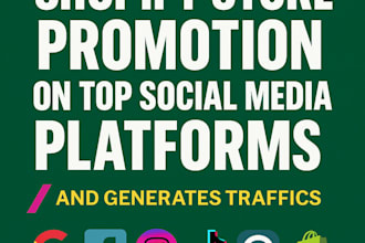 promote your shopify store on top social media platform