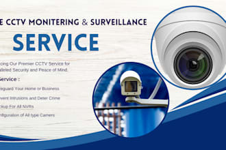 configure, monitor, and maintain cctv surveillance remotely
