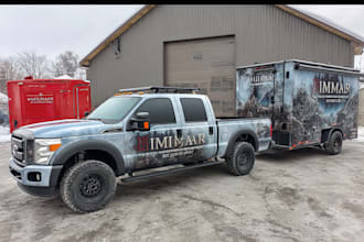 design a custom vehicle wrap, cars, pickups, trailers, etc