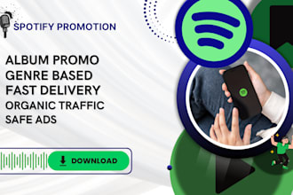 promote your spotify track and album for organic real growth
