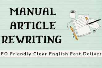 rewrite and improve your blog or article content