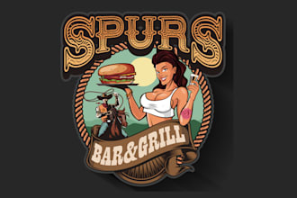 create a top level modern nightclub logo design for you