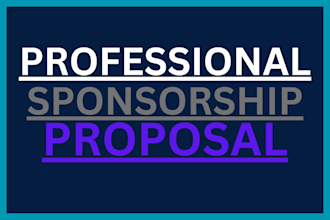 write sponsorship partnership proposal design pitch deck