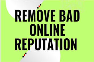 do perfect online reputation management, reverse SEO and suppress negative links