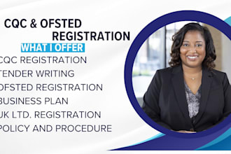 do uk tender, bid proposal, cqc registration, business plan, ofsted registration