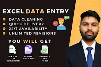 do data entry, , excel to pdf, data scraping, pdf to excel