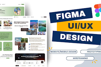 create custom UI UX design for apps and websites in figma