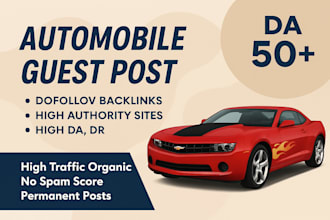 offer guest post on high domain authority automobile blogs