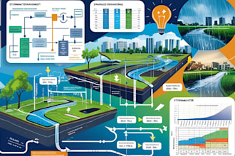 create stormwater management and drainage plan along with all the calculations