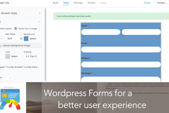 set up wpforms, gravity forms, fluent forms, or jetform builder in wordpress
