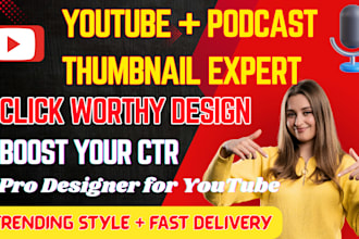design eye catching youtube and podcast thumbnails that boost views
