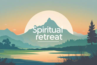 design spiritual retreat logo energy healers flyer holistic wellness brochure