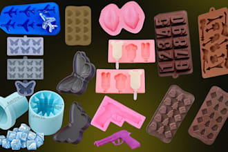 3d product design, 3d chocolate mold plastic injection mold jewelry silicone cnc