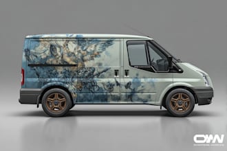 create attractive car wrap design and vehicle wrap design