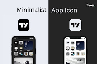 design minimalist icons for website or app