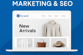 build your ecwid website upload products ecwid marketing dropshipping and SEO