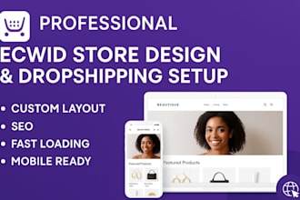 do ecwid store design redesign ecwid website ecwid dropshipping store setup