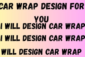 do 3d car wrap design for you