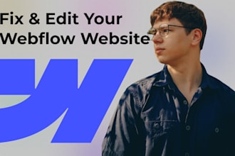 fix small issues or make simple edits in your webflow website