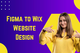 convert figma to wix website or design a landing page or wix online store