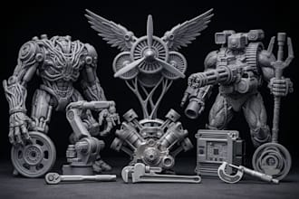 make professional 3d model stl file ready for 3d printing