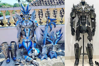 wearable 3d cosplay creation halo master armor batman arkham elite knight armor