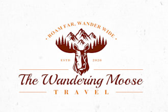 design a modern travel, adventure, tour, or hotel logo
