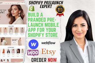 do shopify store mobile app coming soon page pre launch page
