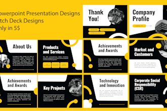 design business powerpoint presentation and pitch deck