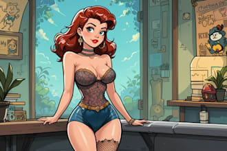draw a cute and sexy pin up pinup girl