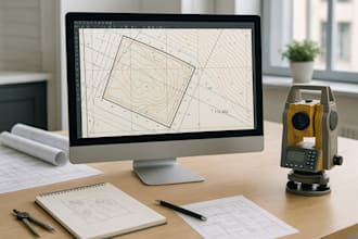 convert your land sketches into professional cad survey plans