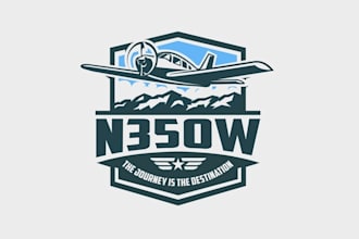 design awesome eye catching logo for a private plane company